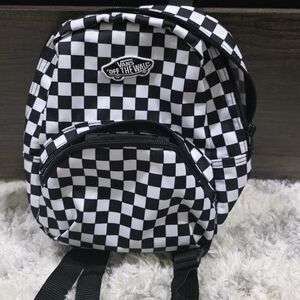 Vans Black and White Checkered Backpack